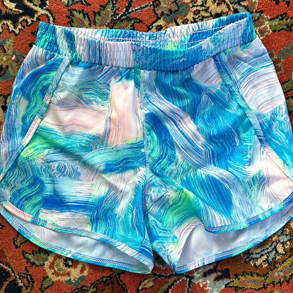 All in Motion girls exercise shorts w panty liner. Size L 10/12